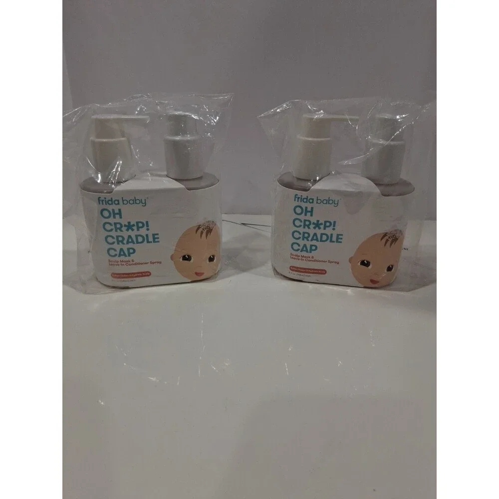 4 Bottles Frida Baby Cradle Cap Treatment Scalp Mask & Leave-In Spray B11